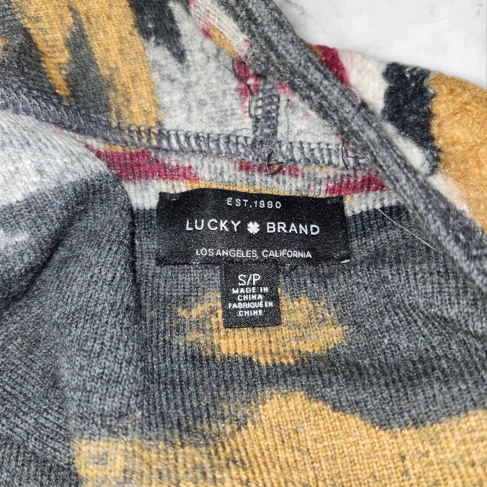 Lucky Brand Aztec Western Fringe Cardigan - Picture 3 of 5